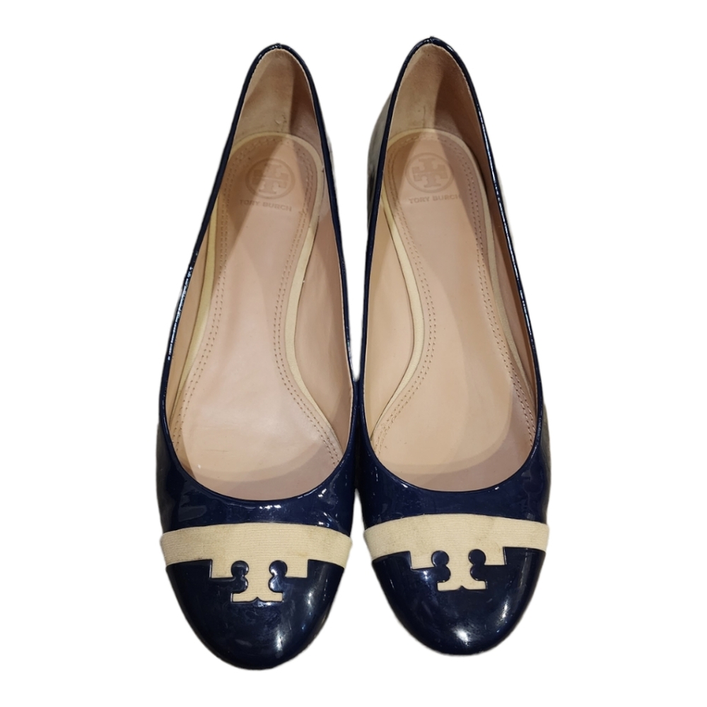 Tory Burch Gabrielle Navy Flats